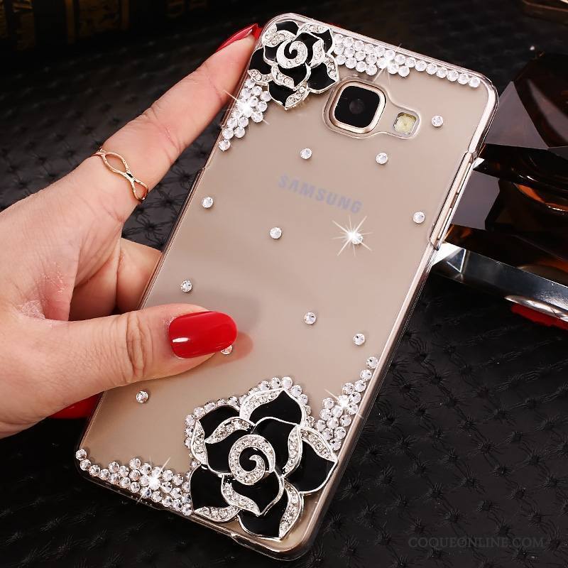 Samsung Galaxy A9 Strass Coque Transparent De Téléphone Étui Incruster Strass Protection