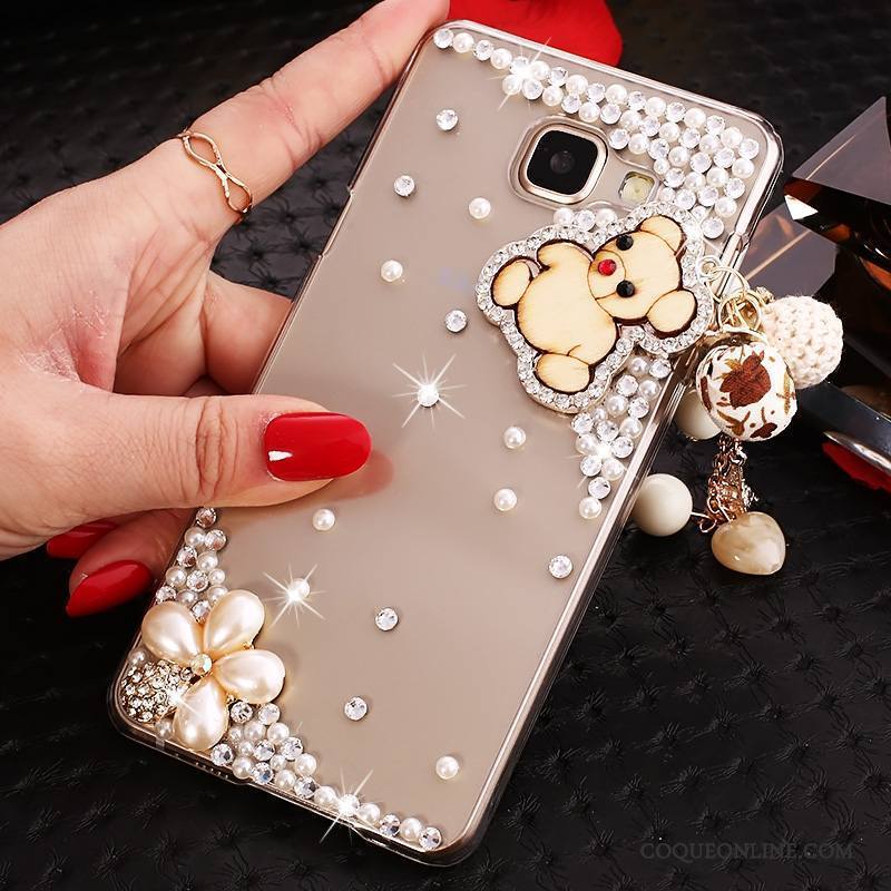 Samsung Galaxy A9 Strass Coque Transparent De Téléphone Étui Incruster Strass Protection