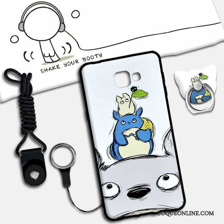 Samsung Galaxy A9 Support Silicone Dessin Animé Vert Étoile Coque De Téléphone