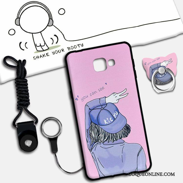 Samsung Galaxy A9 Support Silicone Dessin Animé Vert Étoile Coque De Téléphone