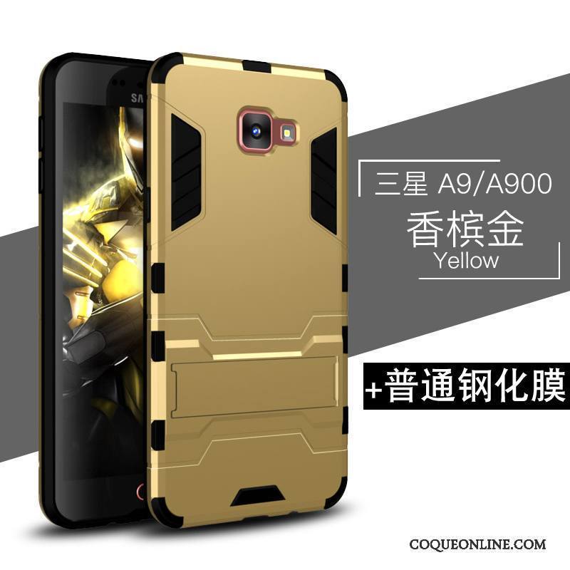 Samsung Galaxy A9 Étui Incassable Coque De Téléphone Délavé En Daim Étoile Protection Haute