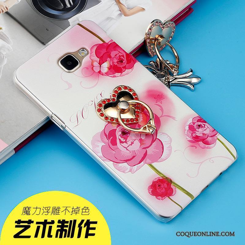 Samsung Galaxy A9 Étui Incassable Étoile Coque Téléphone Portable Rose Peinture