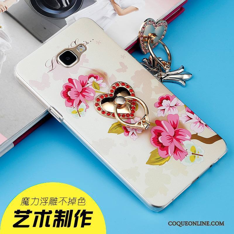 Samsung Galaxy A9 Étui Incassable Étoile Coque Téléphone Portable Rose Peinture