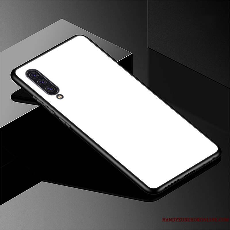 Samsung Galaxy A90 5g Blanc Étoile Coque De Téléphone Couleur Unie Protection Luxe Verre