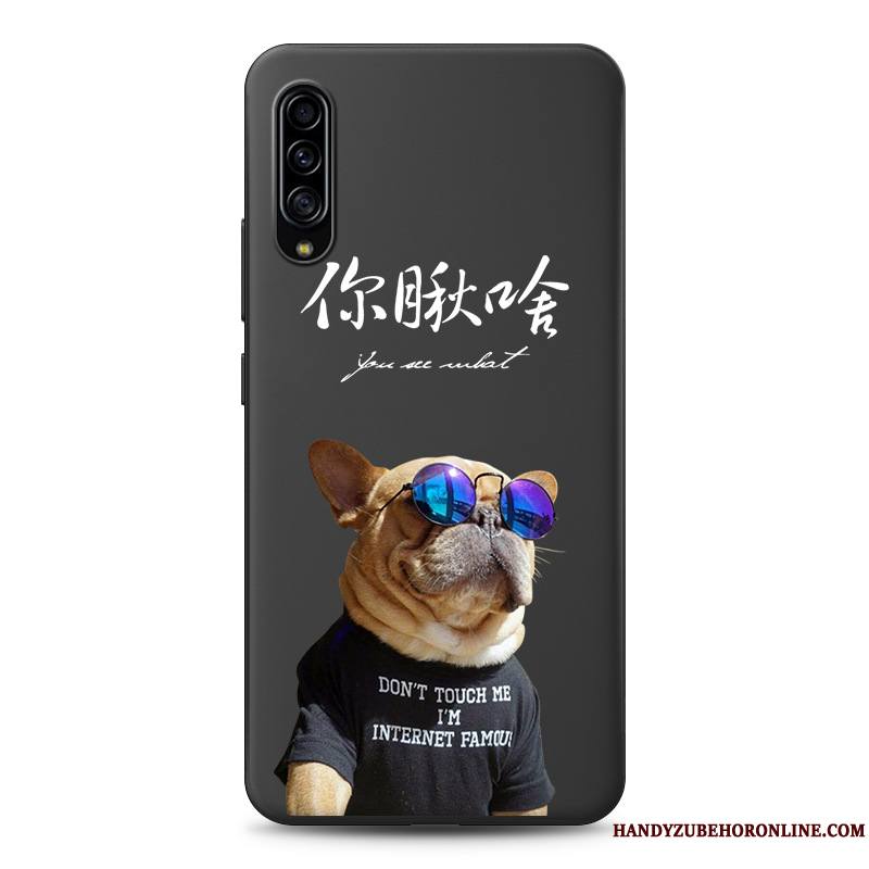 Samsung Galaxy A90 5g Coque Fluide Doux Délavé En Daim Créatif Tout Compris Tendance Étoile Fluo