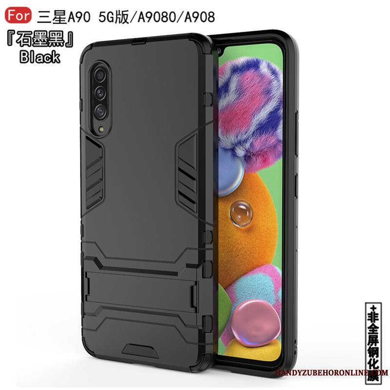 Samsung Galaxy A90 5g Coque Fluide Doux Silicone Business Difficile Incassable Blanc Tout Compris