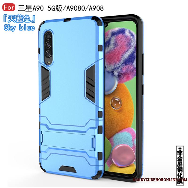 Samsung Galaxy A90 5g Coque Fluide Doux Silicone Business Difficile Incassable Blanc Tout Compris