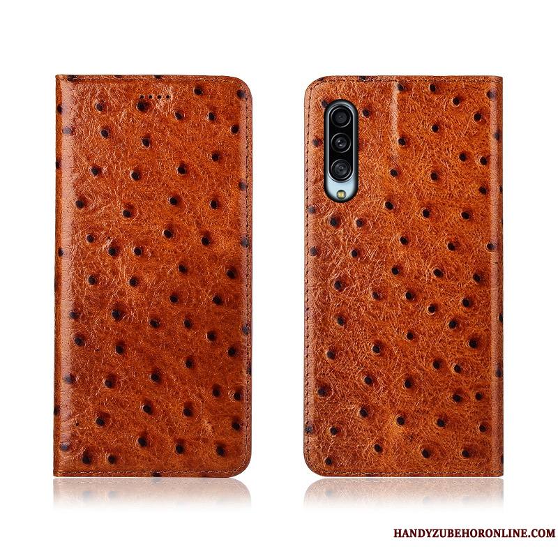 Samsung Galaxy A90 5g Modèle Fleurie Nouveau Délavé En Daim Étui En Cuir Oiseau Coque De Téléphone Téléphone Portable