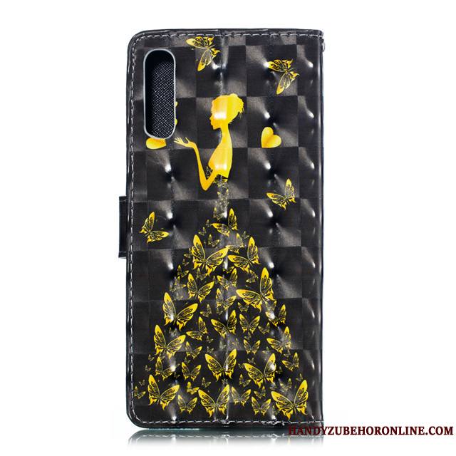 Samsung Galaxy A90 5g Étoile Charmant Clamshell Incassable Étui En Cuir Protection Coque