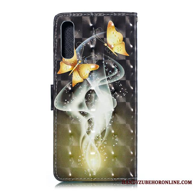 Samsung Galaxy A90 5g Étoile Charmant Clamshell Incassable Étui En Cuir Protection Coque