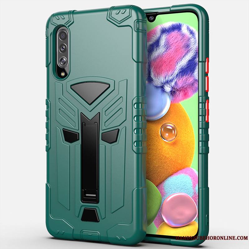 Samsung Galaxy A90 5g Étoile Protection Coque De Téléphone Étui Incassable Vert Silicone