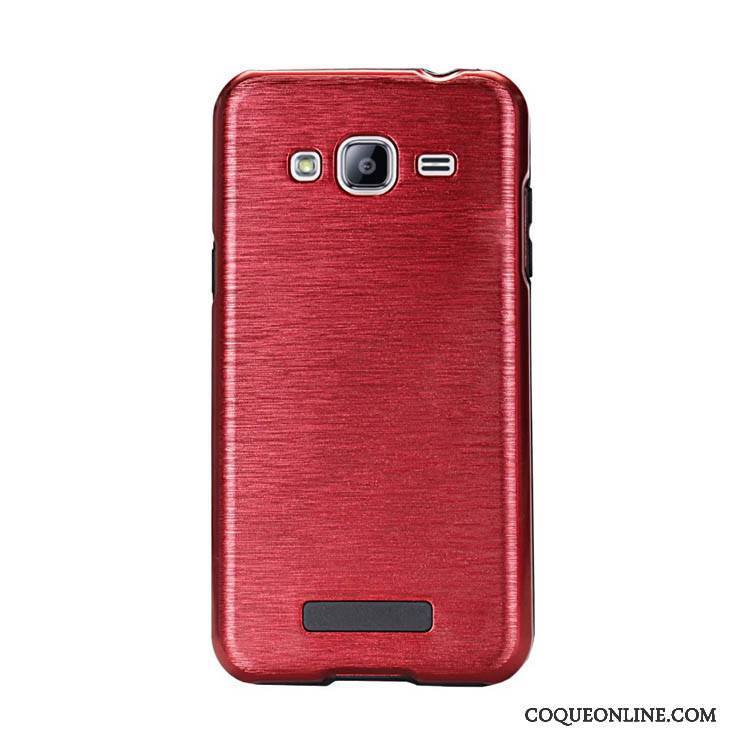 Samsung Galaxy J3 2015 Rouge Protection Coque De Téléphone Étoile Étui Simple Créatif