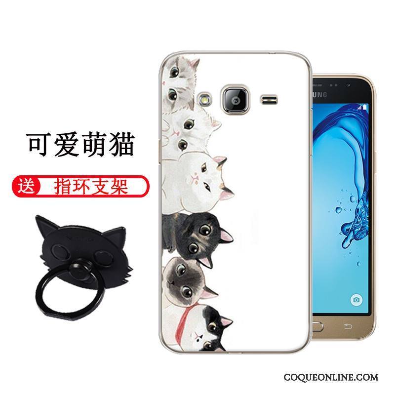 Samsung Galaxy J3 2016 Coque Créatif Étui Incassable Dessin Animé Tendance Protection