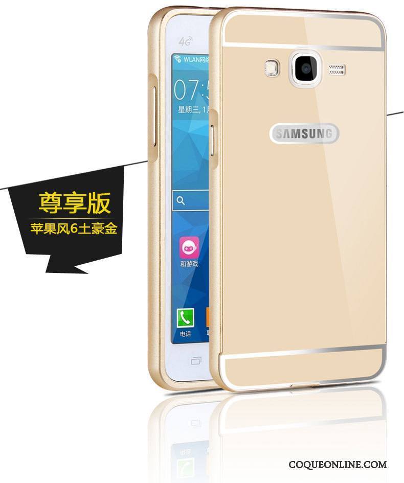Samsung Galaxy J3 2016 Coque De Téléphone Blanc Incassable Étui Métal Protection Étoile