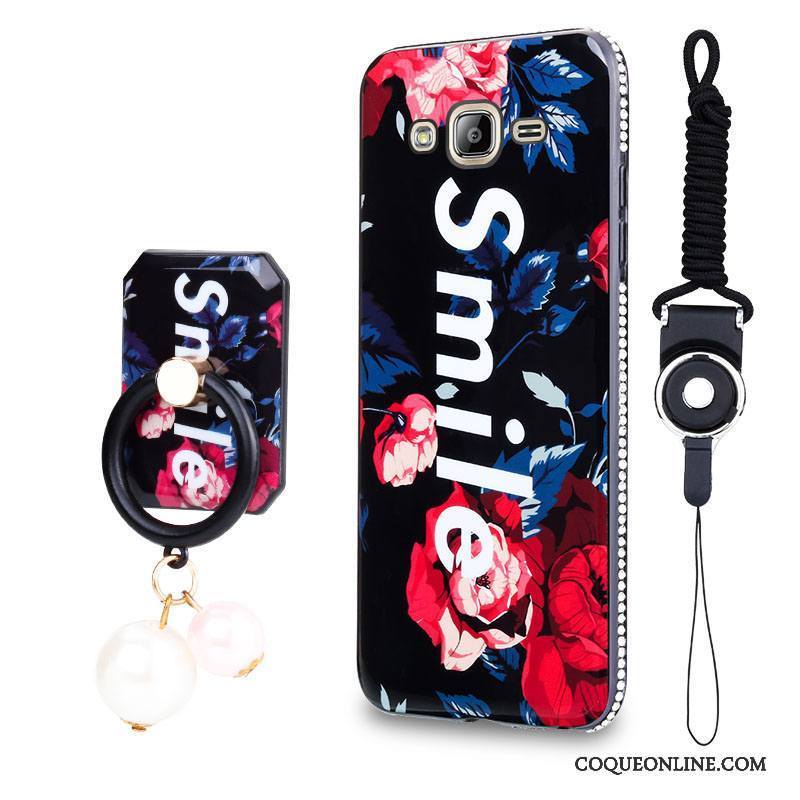Samsung Galaxy J3 2016 Personnalité Étui Fleurs Créatif Tout Compris Incassable Coque De Téléphone