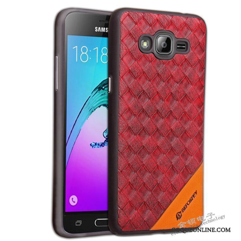 Samsung Galaxy J3 2016 Tissage Étui Fluide Doux Coque De Téléphone Protection Silicone Modèle Fleurie