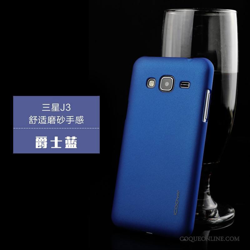 Samsung Galaxy J3 2016 Téléphone Portable Protection Étui Incassable Violet Coque De Téléphone Étoile