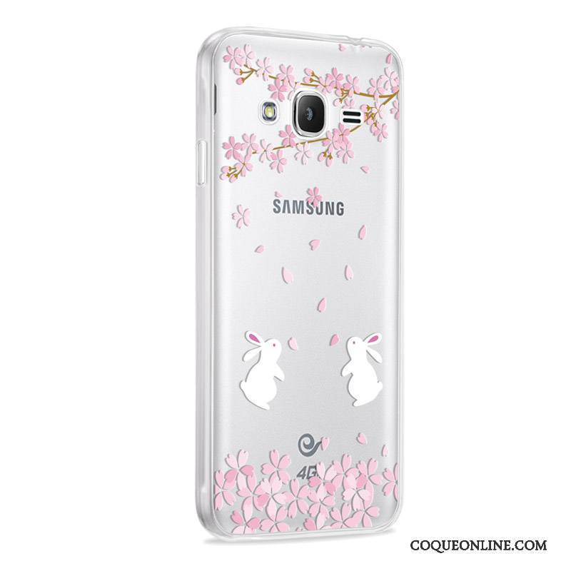 Samsung Galaxy J3 2016 Vert Incassable Protection Coque Fluide Doux De Téléphone Étoile