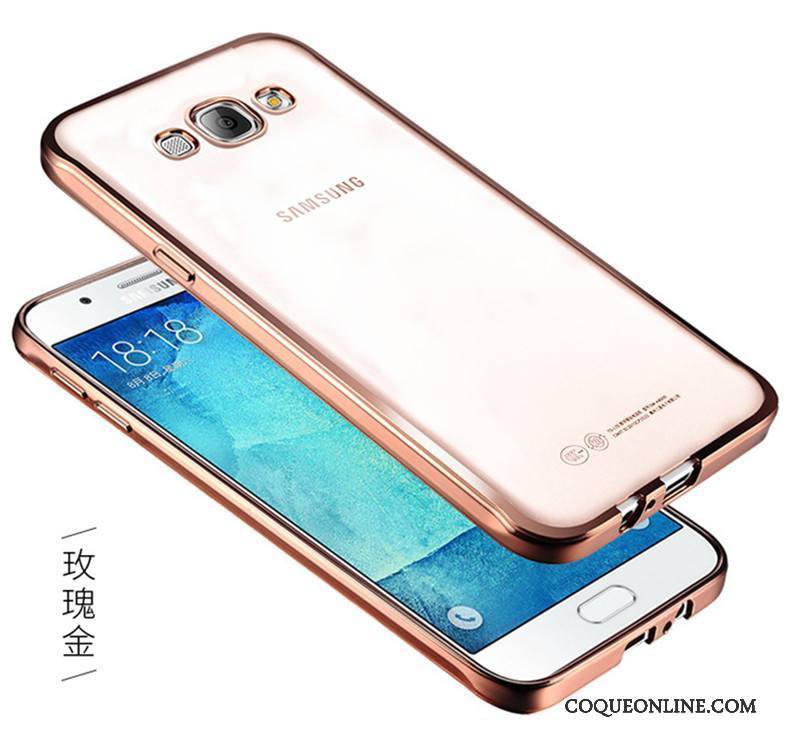 Samsung Galaxy J3 2016 Étui Transparent Étoile Argent Coque De Téléphone Protection Fluide Doux