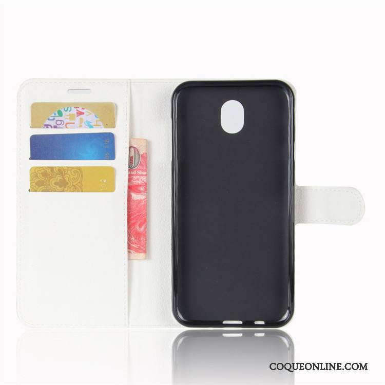 Samsung Galaxy J3 2017 Coque Carte Noir Housse Téléphone Portable Portefeuille Étoile Protection