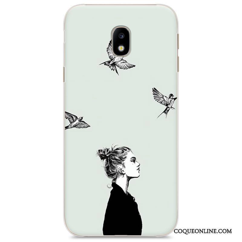 Samsung Galaxy J3 2017 Coque Difficile Multicolore Étoile Peinture Étui Protection