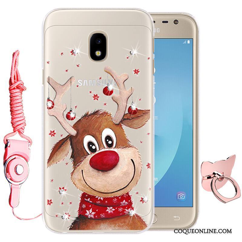 Samsung Galaxy J3 2017 Dessin Animé Coque De Téléphone Téléphone Portable Silicone Fleurs Protection Fluide Doux