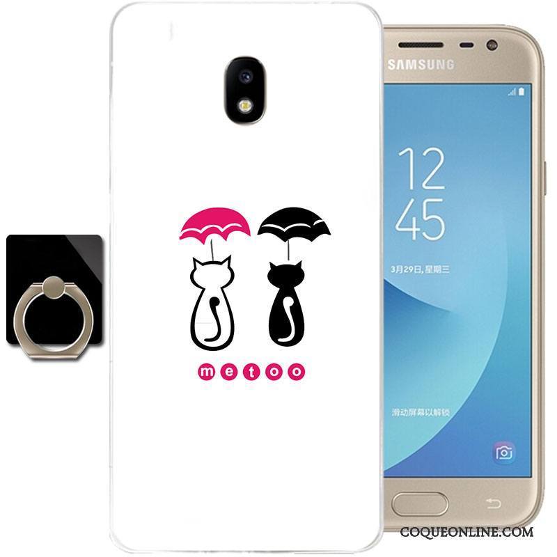 Samsung Galaxy J3 2017 Silicone Étoile Fluide Doux Tout Compris Vert Étui Coque