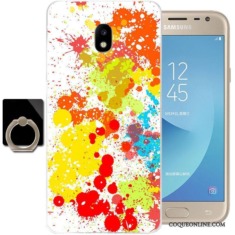 Samsung Galaxy J3 2017 Silicone Étoile Fluide Doux Tout Compris Vert Étui Coque