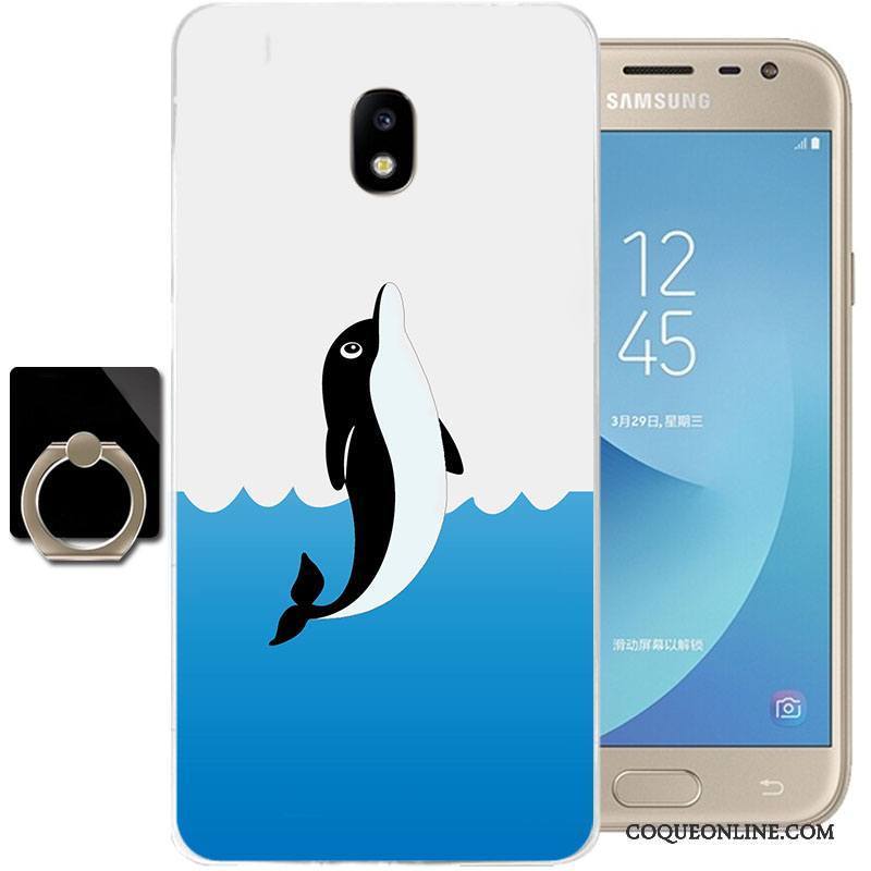 Samsung Galaxy J3 2017 Silicone Étoile Fluide Doux Tout Compris Vert Étui Coque