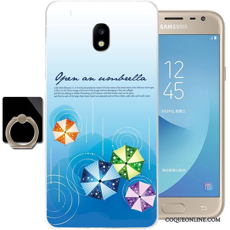 Samsung Galaxy J3 2017 Silicone Étoile Fluide Doux Tout Compris Vert Étui Coque