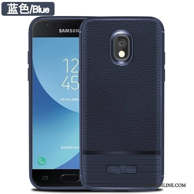 Samsung Galaxy J3 2017 Étui Tout Compris Coque De Téléphone Étoile Silicone Incassable Gris