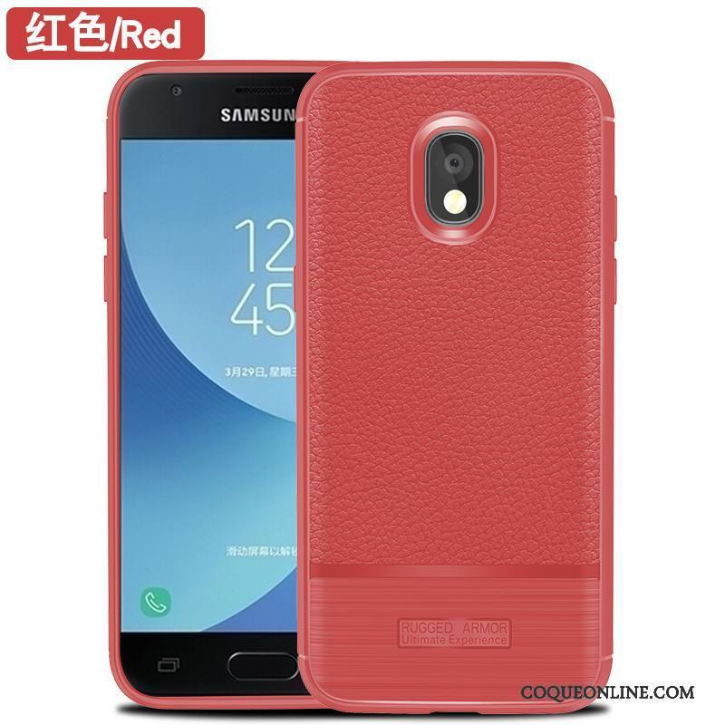 Samsung Galaxy J3 2017 Étui Tout Compris Coque De Téléphone Étoile Silicone Incassable Gris