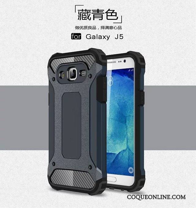 Samsung Galaxy J5 2015 Armure Étoile Incassable Coque De Téléphone Étui Or Tout Compris