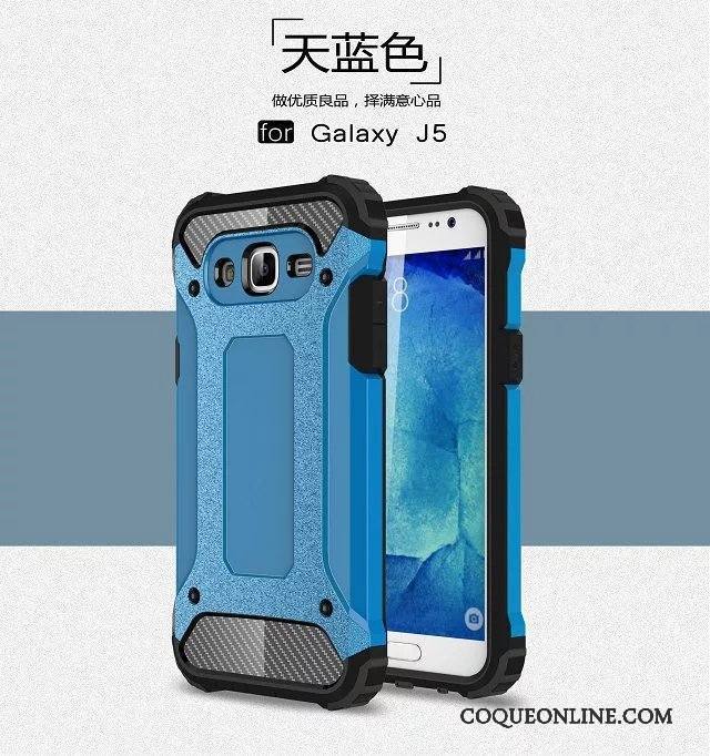 Samsung Galaxy J5 2015 Armure Étoile Incassable Coque De Téléphone Étui Or Tout Compris