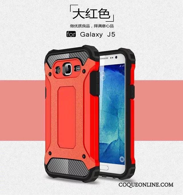 Samsung Galaxy J5 2015 Armure Étoile Incassable Coque De Téléphone Étui Or Tout Compris
