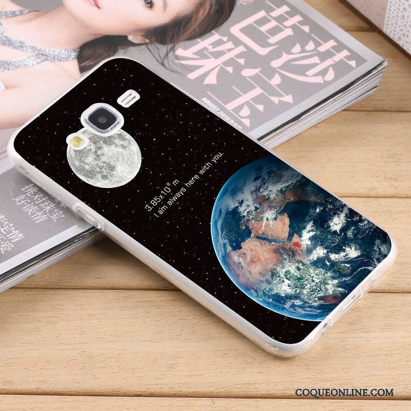 Samsung Galaxy J5 2015 Coque De Téléphone Fluide Doux Délavé En Daim Silicone Étoile Jaune