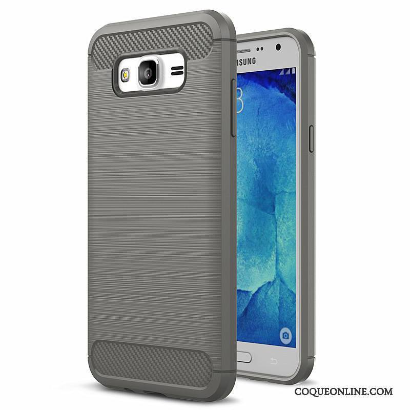 Samsung Galaxy J5 2015 Coque Protection Bleu Étoile Fluide Doux Silicone Téléphone Portable Étui