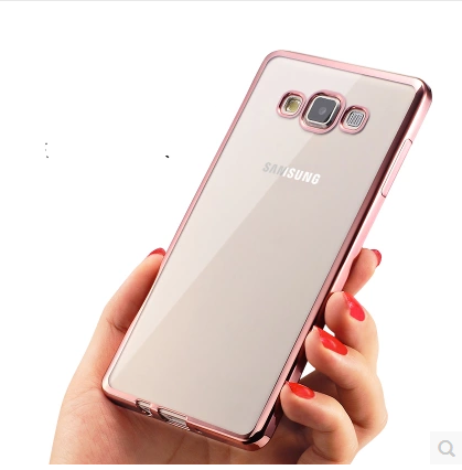 Samsung Galaxy J5 2015 Coque Transparent Légère Fluide Doux Tout Compris Or Téléphone Portable Étui