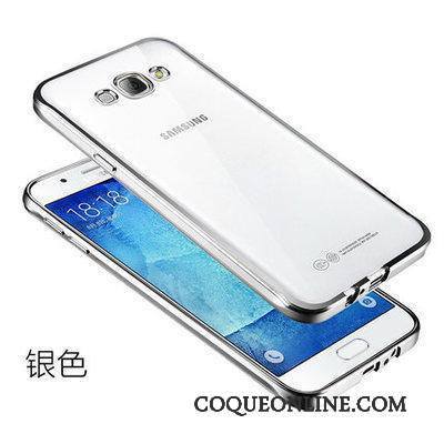 Samsung Galaxy J5 2015 Coque Transparent Légère Fluide Doux Tout Compris Or Téléphone Portable Étui