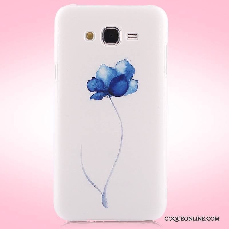 Samsung Galaxy J5 2015 Fleurs Protection Coque De Téléphone Difficile Étui Étoile Bleu Clair