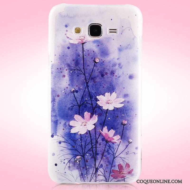 Samsung Galaxy J5 2015 Fleurs Protection Coque De Téléphone Difficile Étui Étoile Bleu Clair