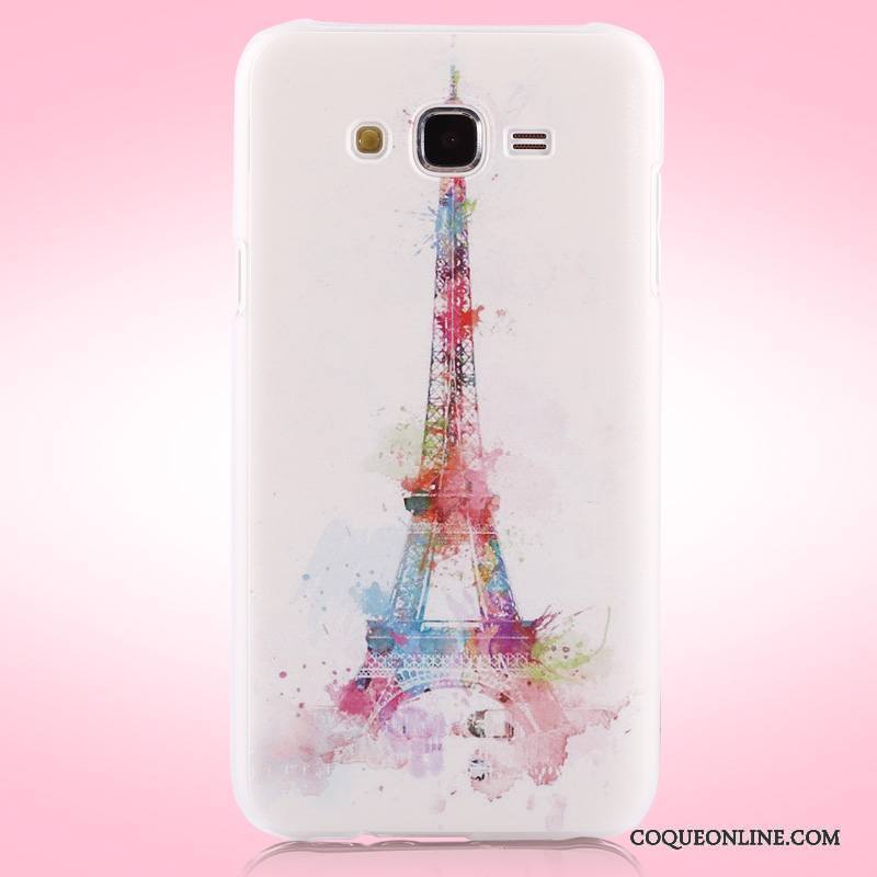 Samsung Galaxy J5 2015 Peinture Difficile Multicolore Coque De Téléphone Protection Étoile Étui