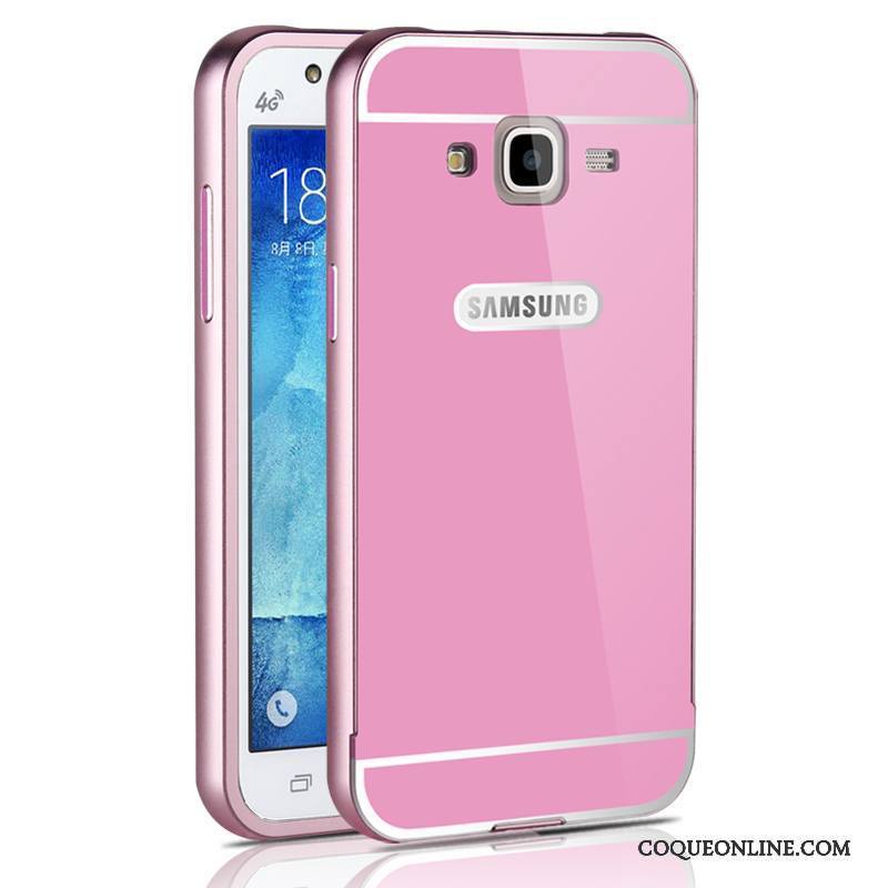 Samsung Galaxy J5 2015 Rose Coque Incassable De Téléphone Étoile Métal Difficile