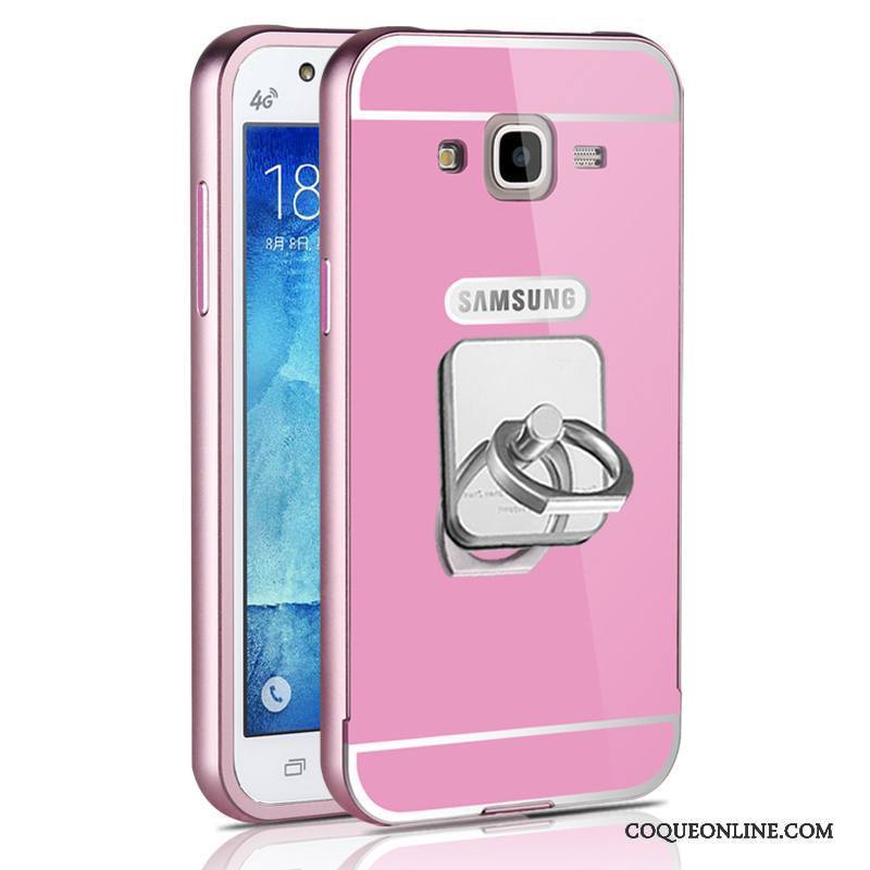 Samsung Galaxy J5 2015 Rose Coque Incassable De Téléphone Étoile Métal Difficile