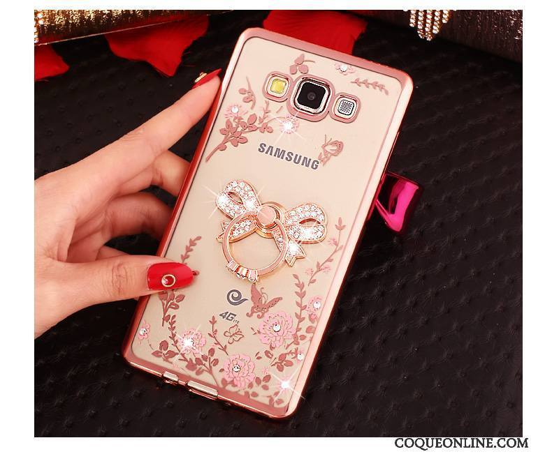 Samsung Galaxy J5 2015 Étoile Silicone Coque De Téléphone Or Protection Étui Incassable