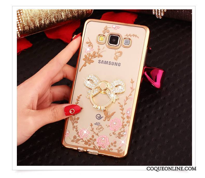 Samsung Galaxy J5 2015 Étoile Silicone Coque De Téléphone Or Protection Étui Incassable