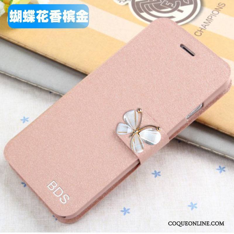 Samsung Galaxy J5 2015 Étoile Étui En Cuir Coque Rose De Téléphone Housse Protection