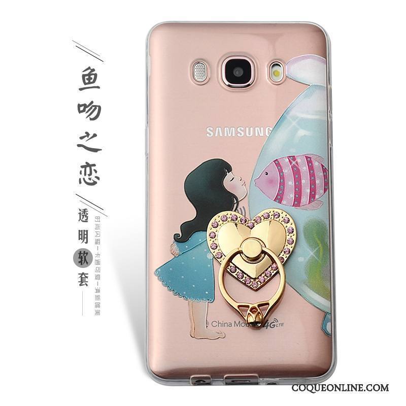 Samsung Galaxy J5 2016 Coque De Téléphone Fleurs Protection Étui Anneau Téléphone Portable Vert