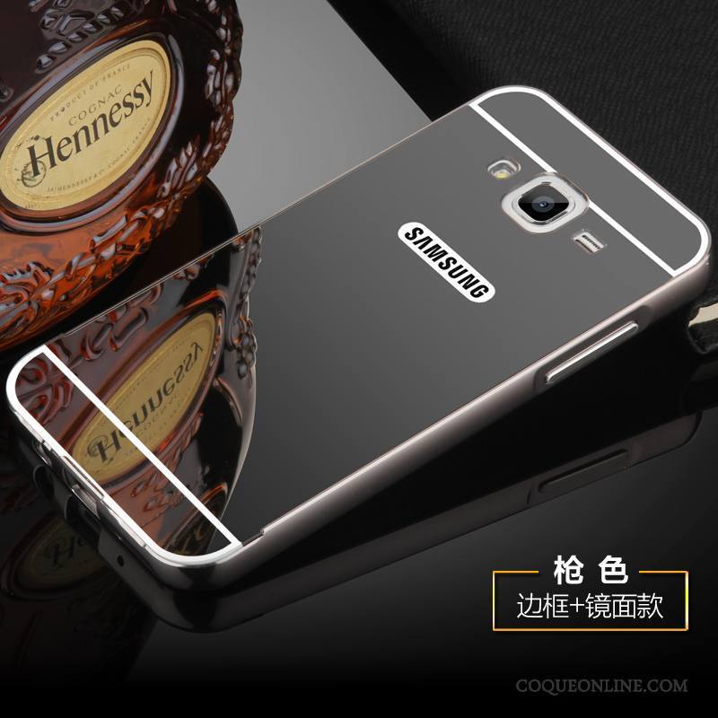 Samsung Galaxy J5 2016 Métal Incassable Étui Protection Difficile Argent Coque