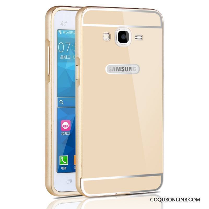 Samsung Galaxy J5 2016 Métal Incassable Étui Protection Difficile Argent Coque